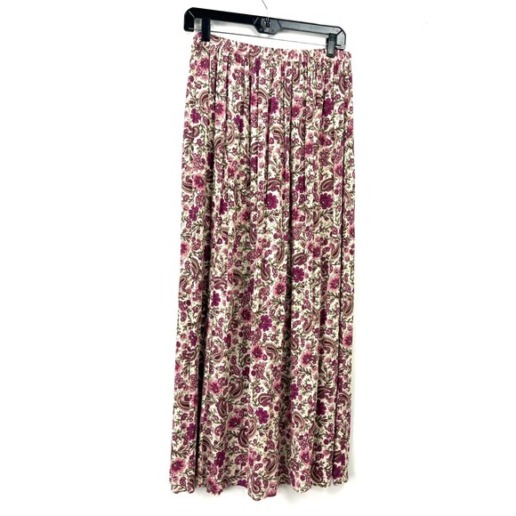 Patrons of Peace Maxi Skirt Women Sz M Floral Paisley Lightweight Flowy 1188T - Picture 5 of 11